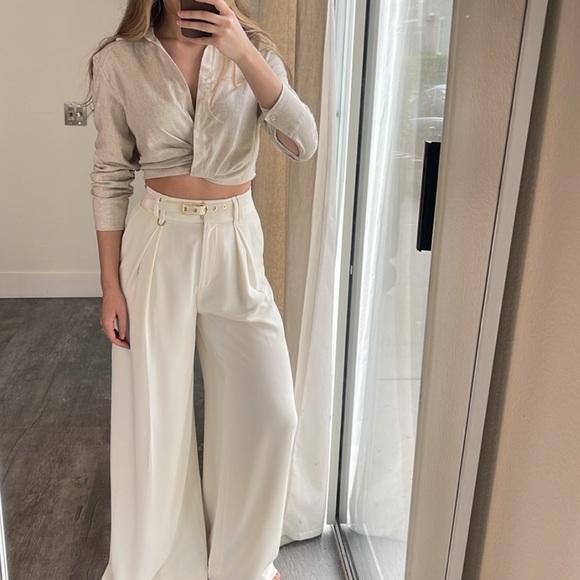 Zara linen blend top - Picture 4 of 15